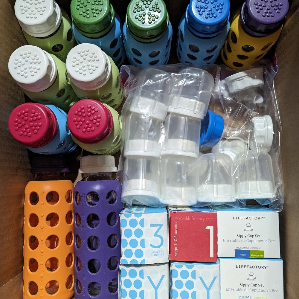 Life factory glass baby bottle set